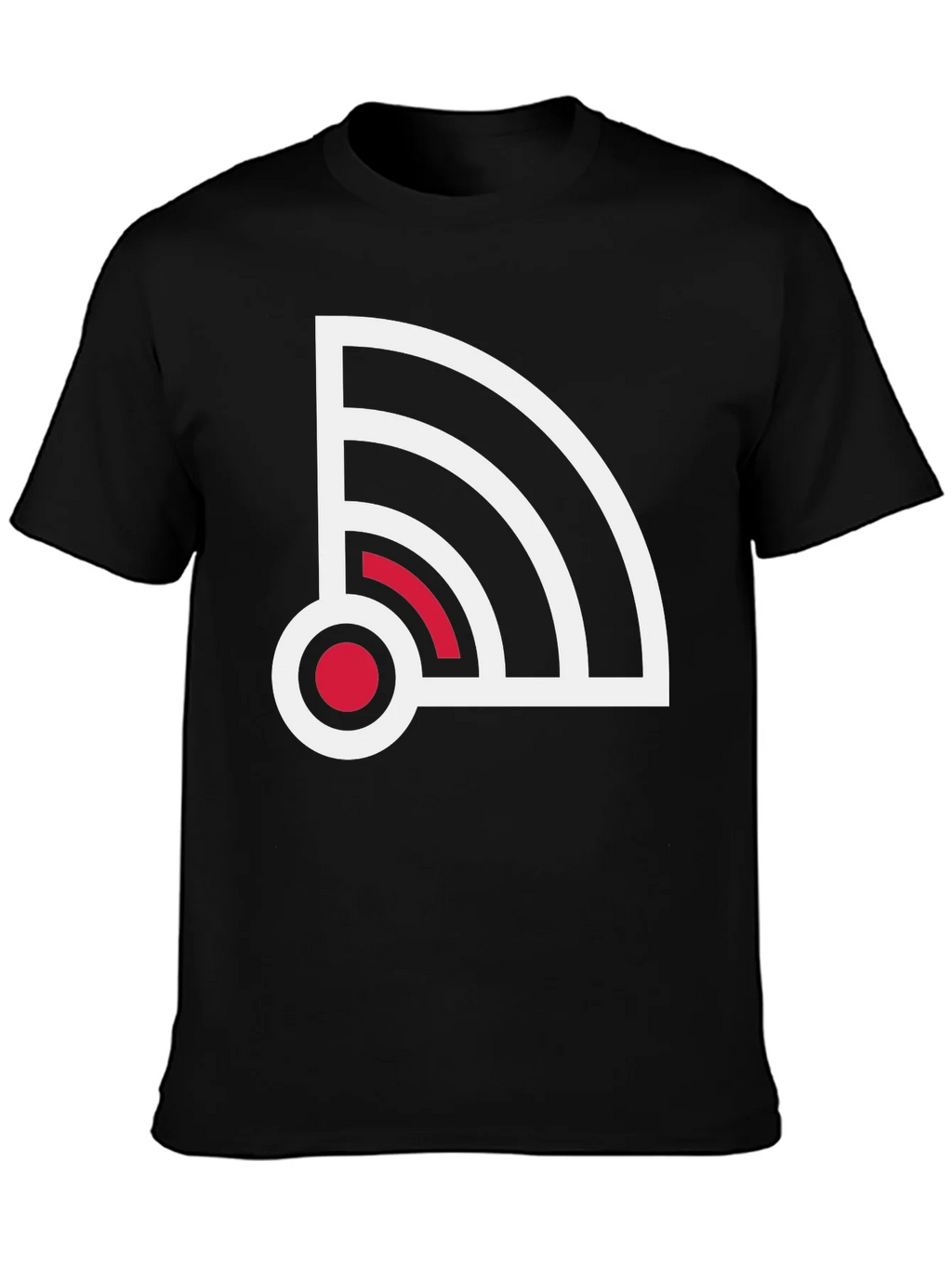 Stylish Signal Graphic Tee - Black product image 6