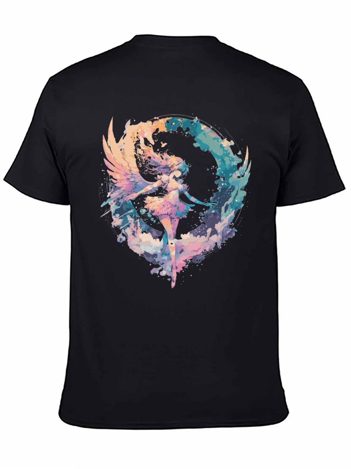Angel Wings Graphic Tee - Stylish Black T-Shirt product image 7