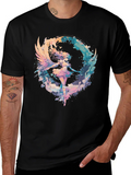 Angel Wings Graphic Tee - Stylish Black T-Shirt product image 1