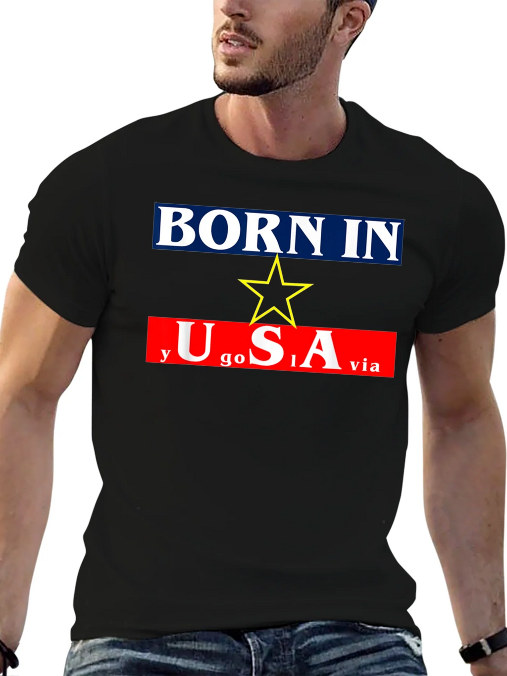 Born In Yugoslavia Made In USA Graphic Tee product image 9