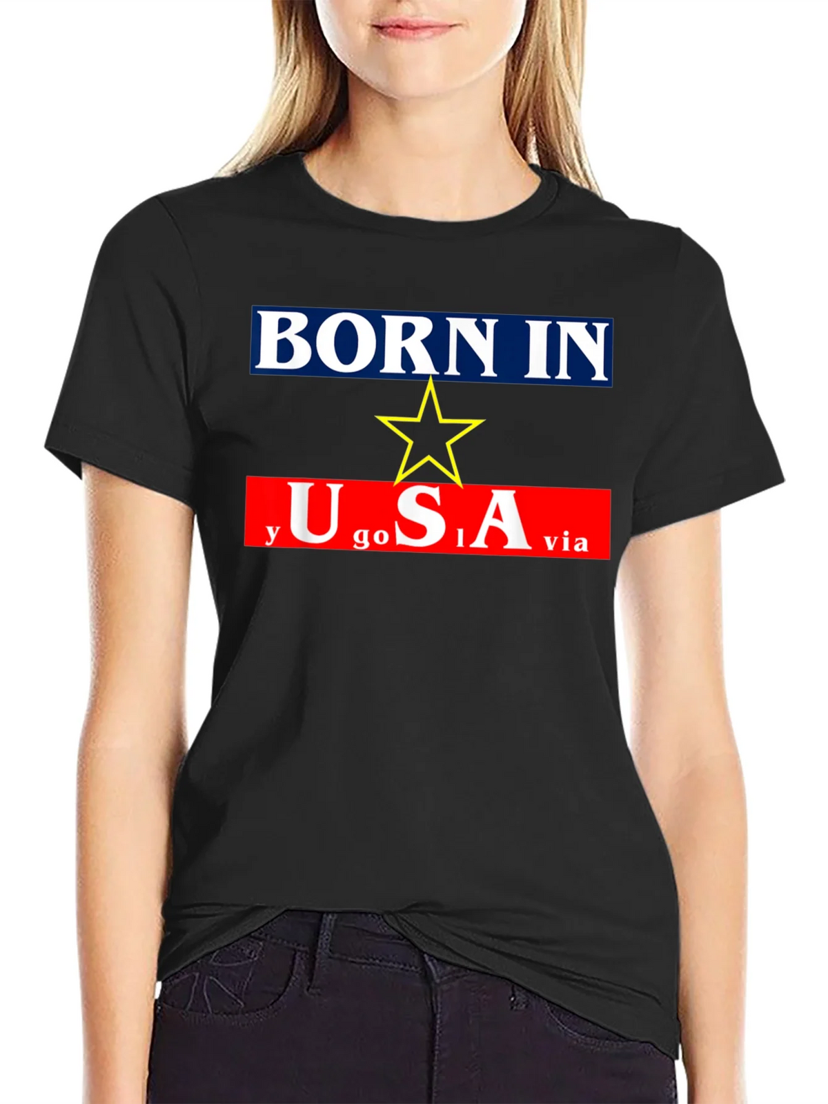 Born In Yugoslavia Made In USA Graphic Tee product image 5