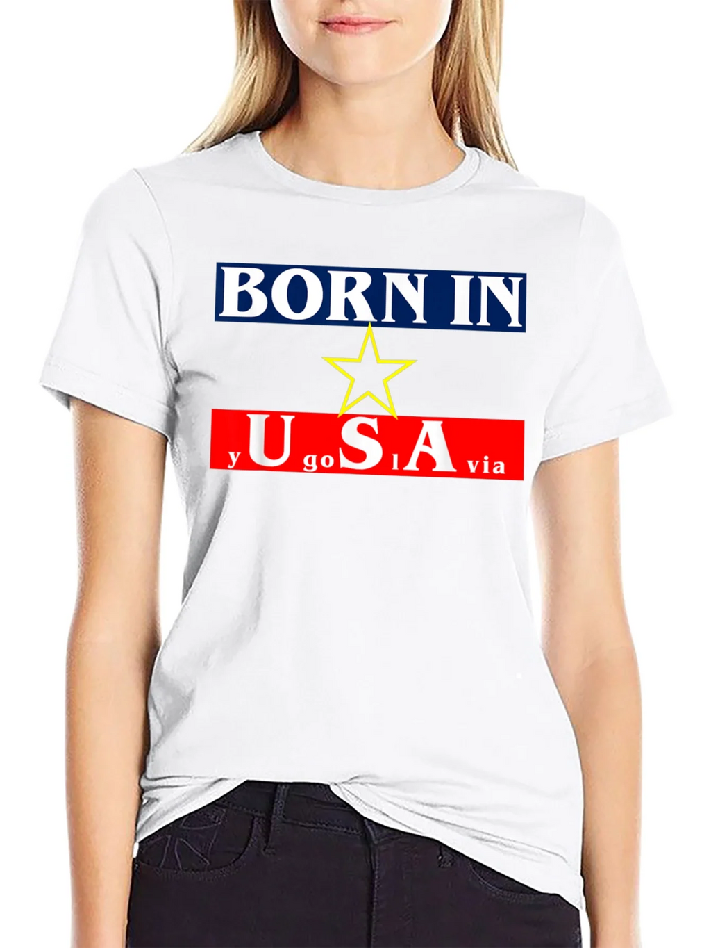 Born In Yugoslavia Made In USA Graphic Tee product image 11