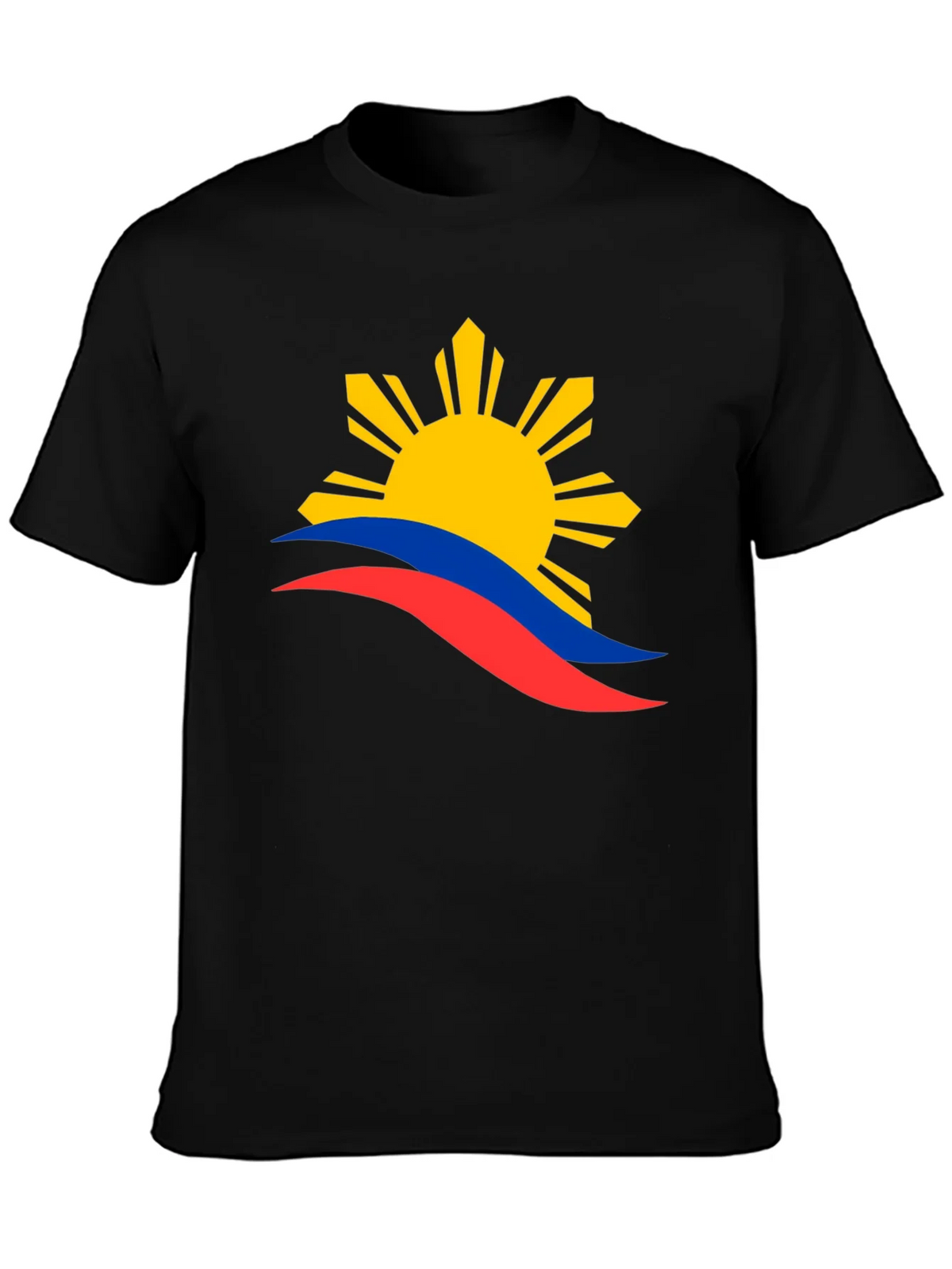 Philippines Flag Graphic T-Shirt - Black product image 6