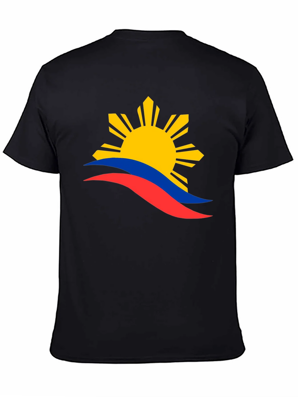 Philippines Flag Graphic T-Shirt - Black product image 7