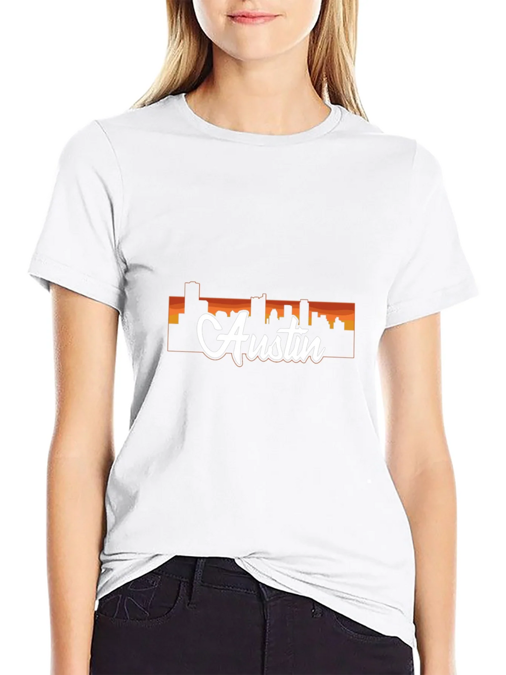 Austin Skyline T-Shirt - Mens Black Graphic Tee product image 11