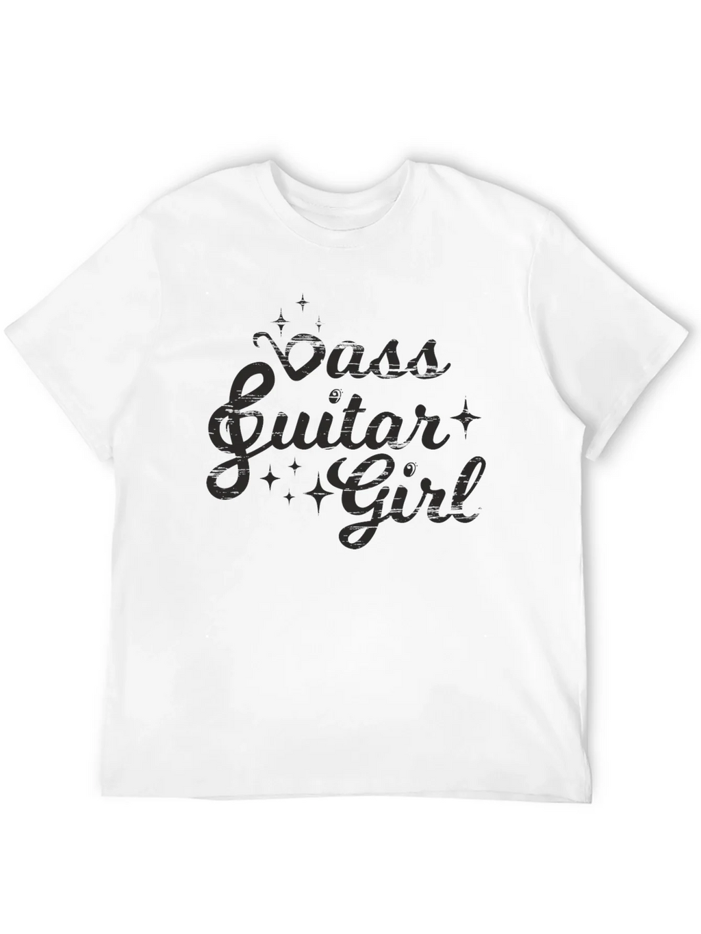 Bass Guitar Girl Black T-Shirt product image 3