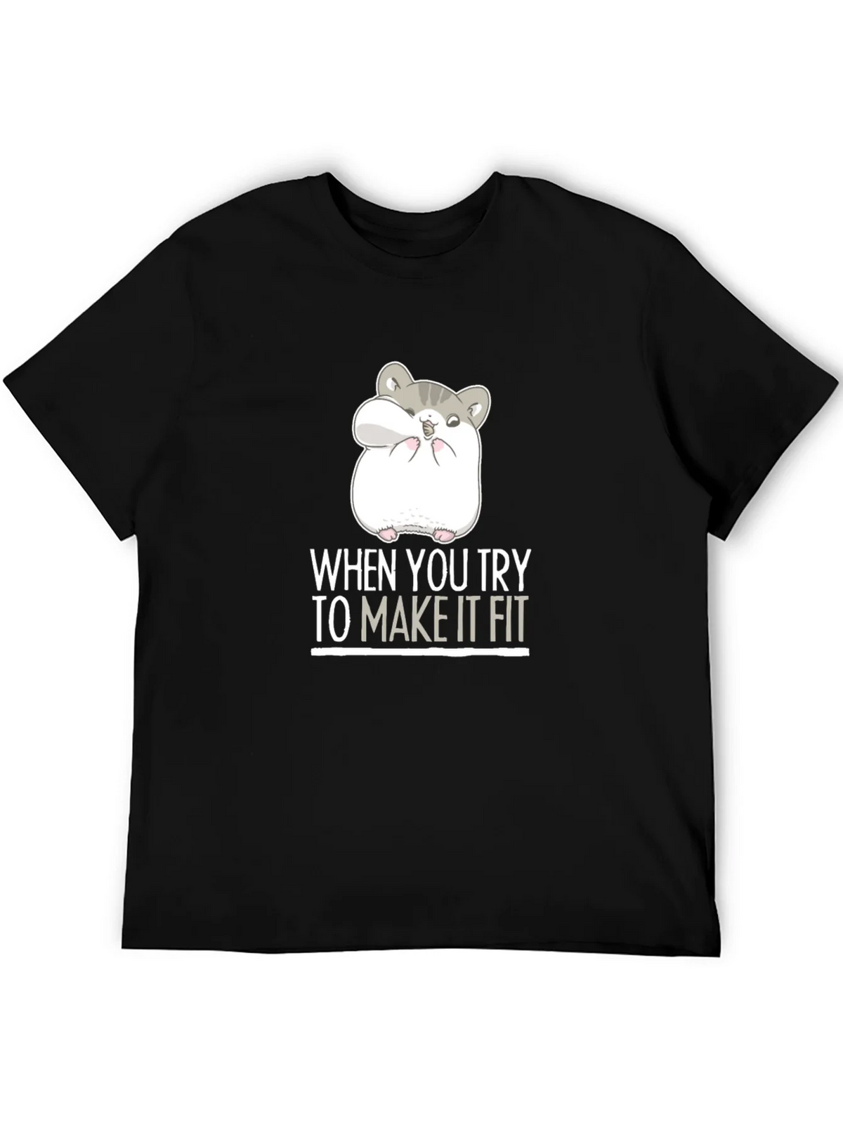Hamster Fit Funny Graphic Tee product image 8