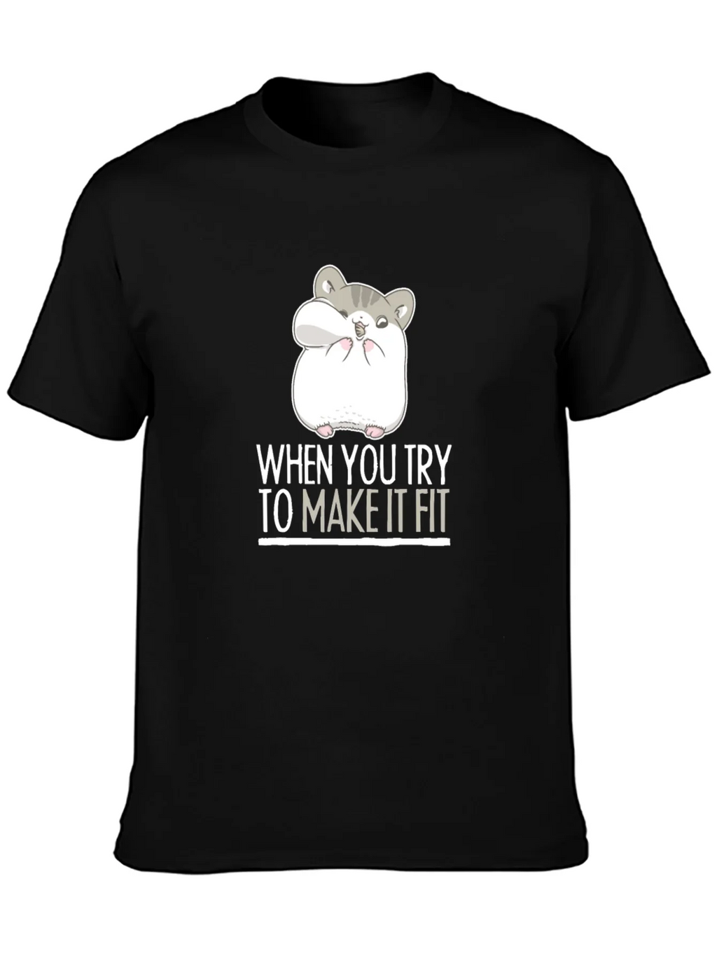 Hamster Fit Funny Graphic Tee product image 6