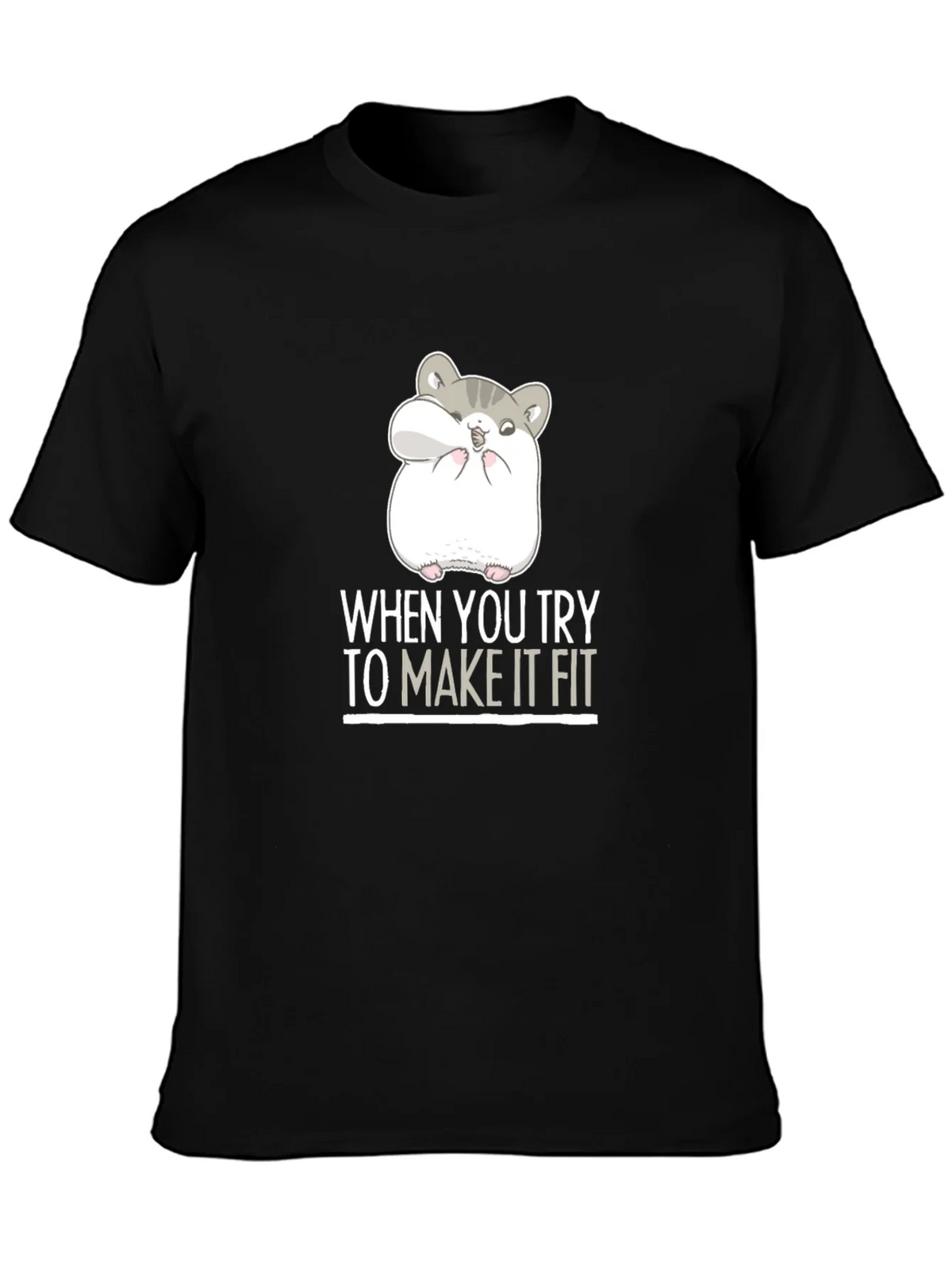 Hamster Fit Funny Graphic Tee product image 6