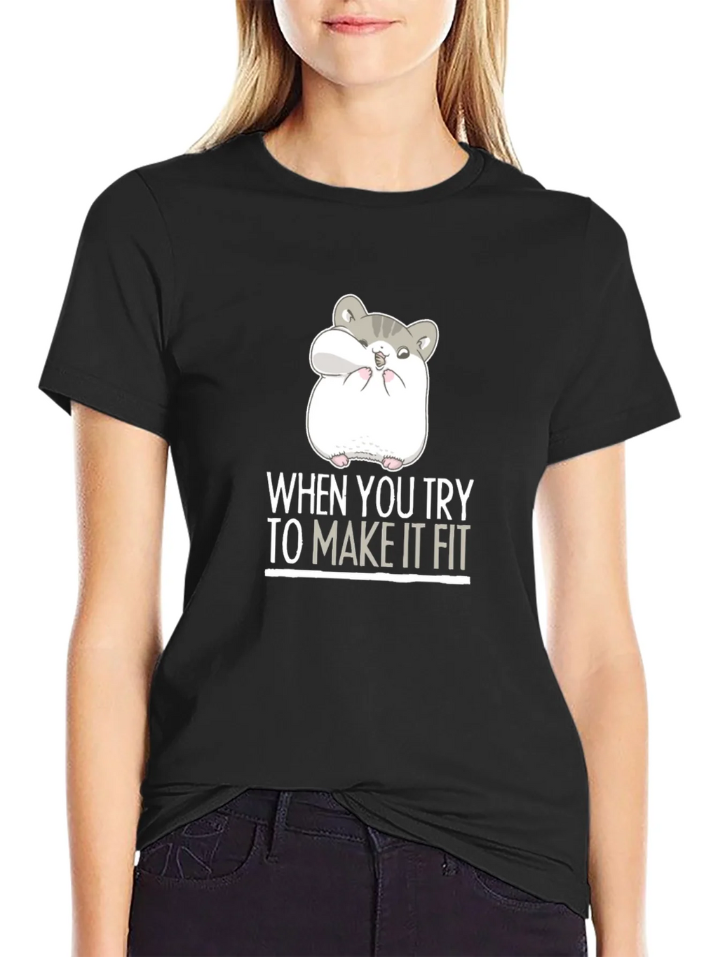 Hamster Fit Funny Graphic Tee product image 5