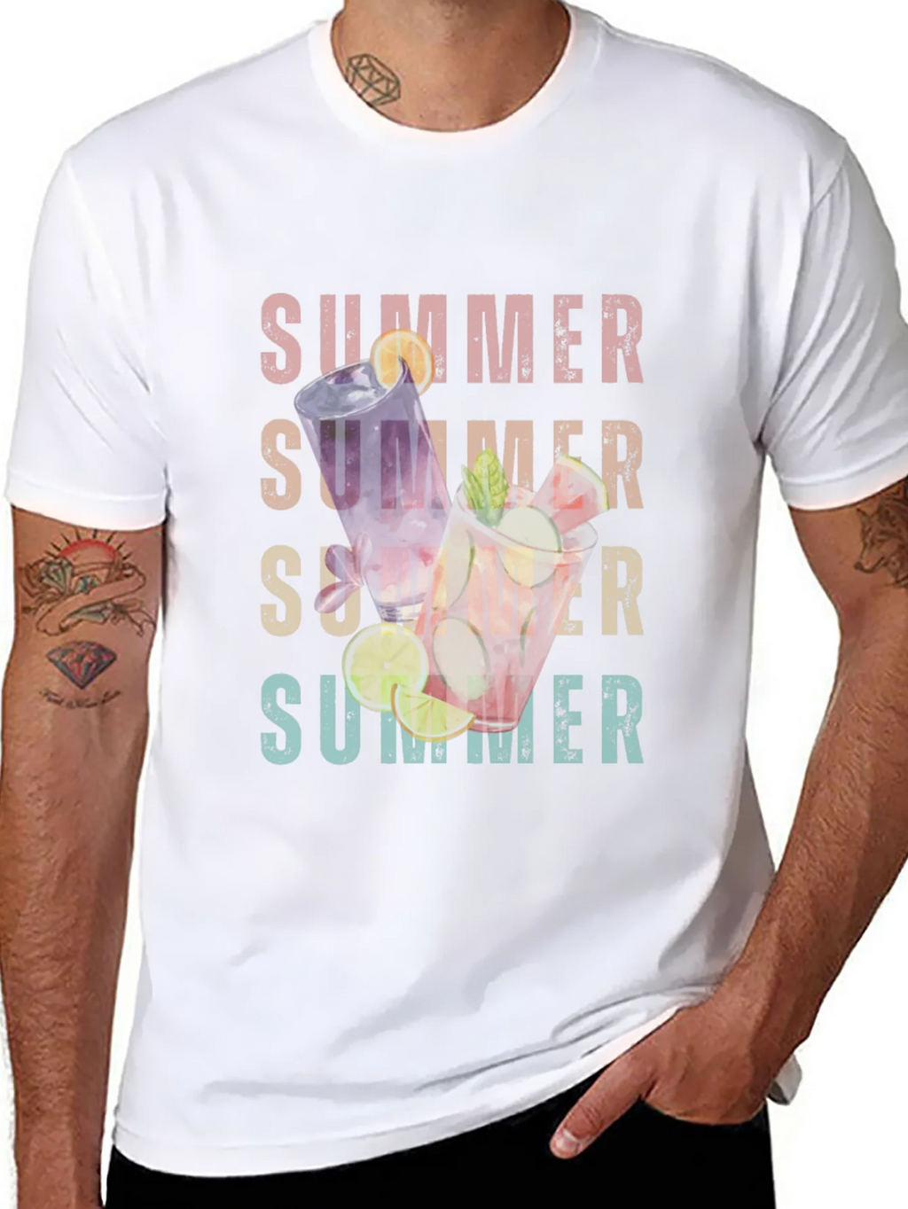 Summer Cocktails Graphic T-Shirt - Casual Style product image 10