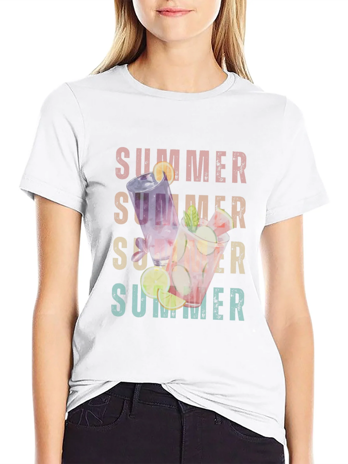 Summer Cocktails Graphic T-Shirt - Casual Style product image 11