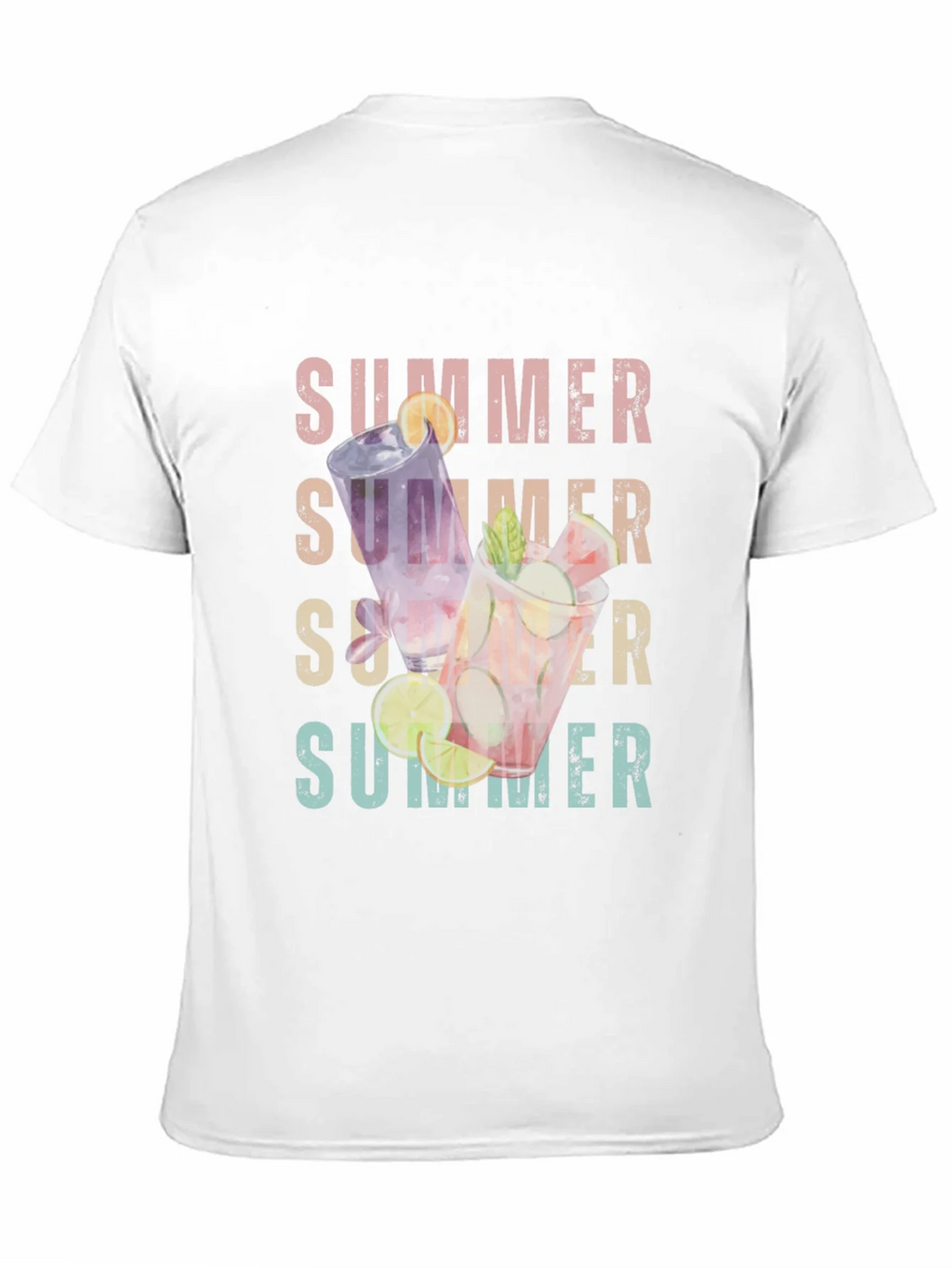 Summer Cocktails Graphic T-Shirt - Casual Style product image 2