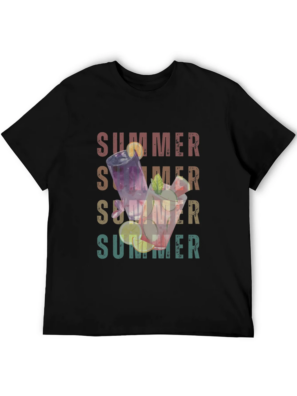 Summer Cocktails Graphic T-Shirt - Casual Style product image 8