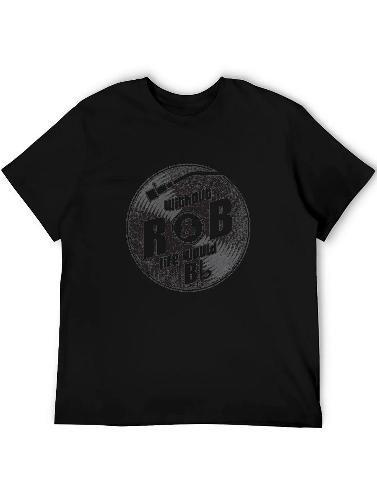 R&B Vinyl Record Graphic Tee - Black product image 8