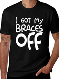 I Got My Braces Off T-Shirt Funny Orthodontist Gift product image 1