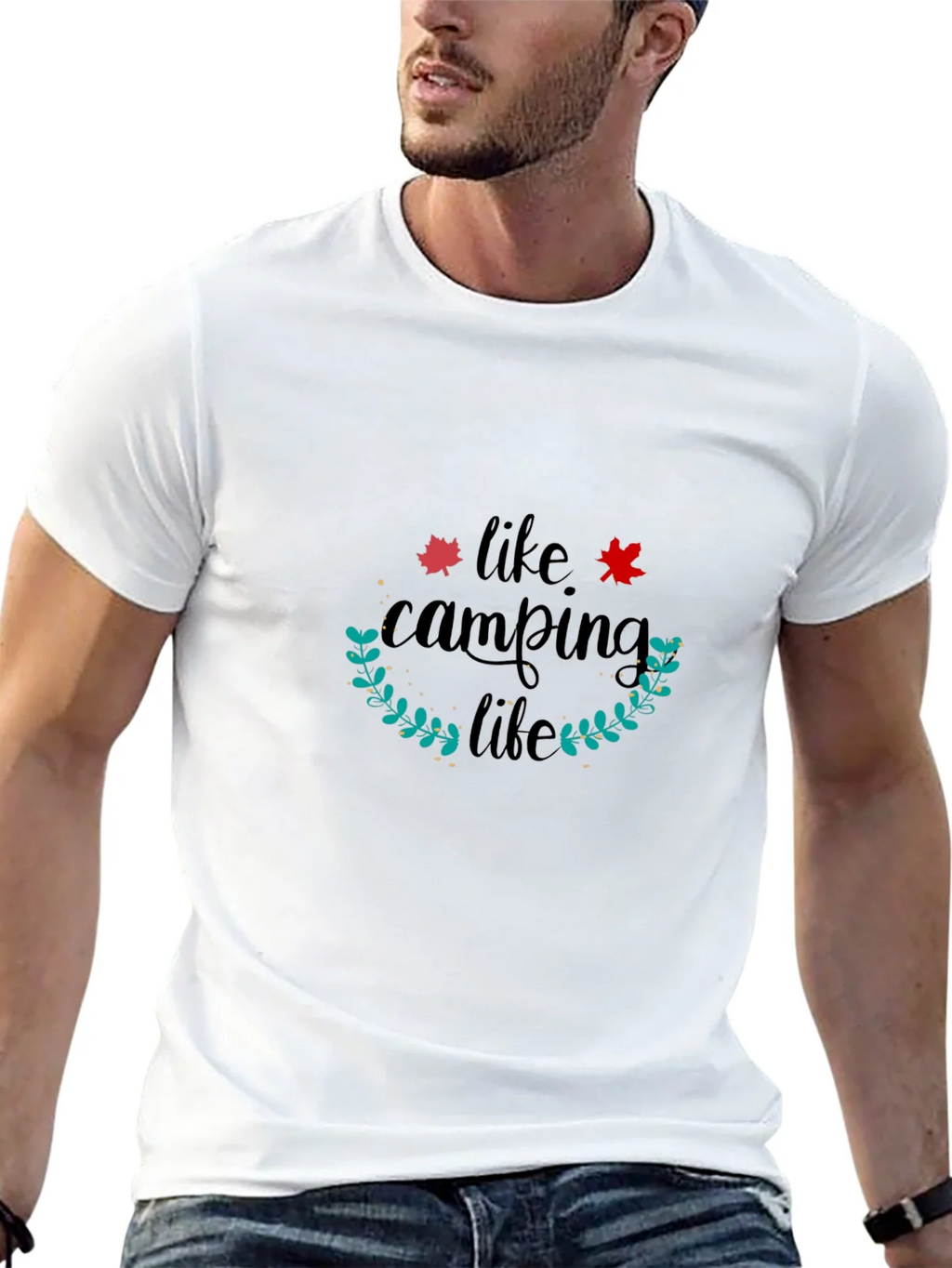 Camping Life Black T-Shirt product image 4