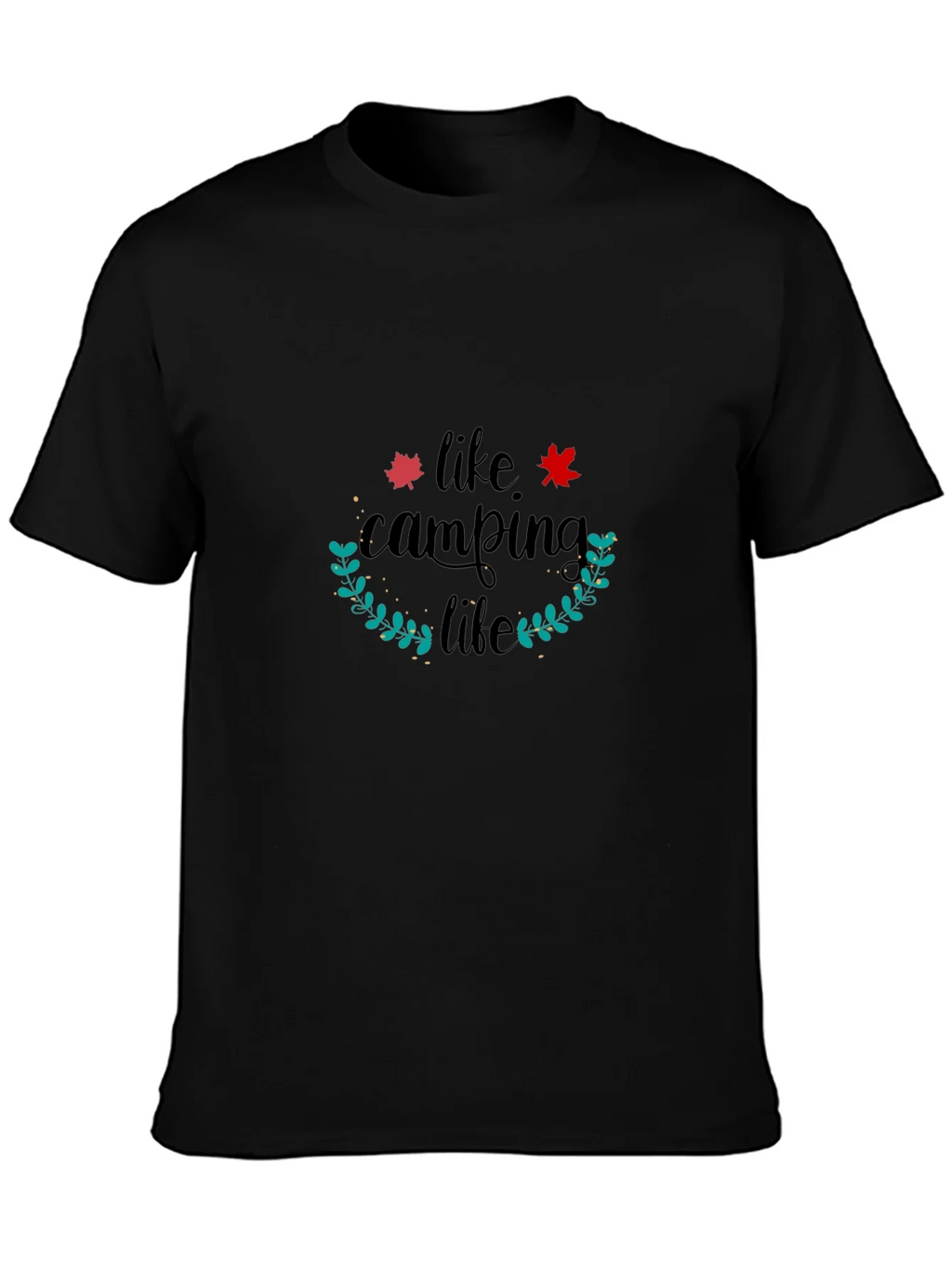 Camping Life Black T-Shirt product image 6