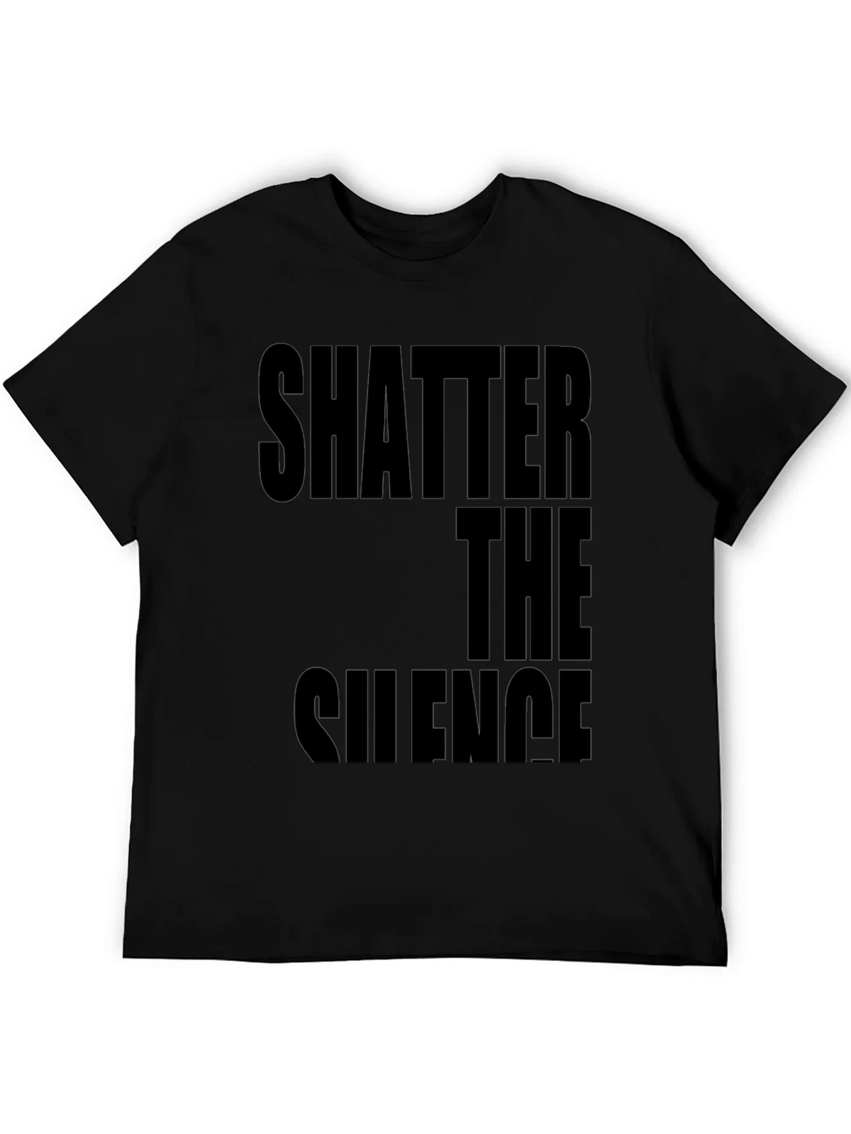 Shatter The Silence Graphic Black T-Shirt product image 8
