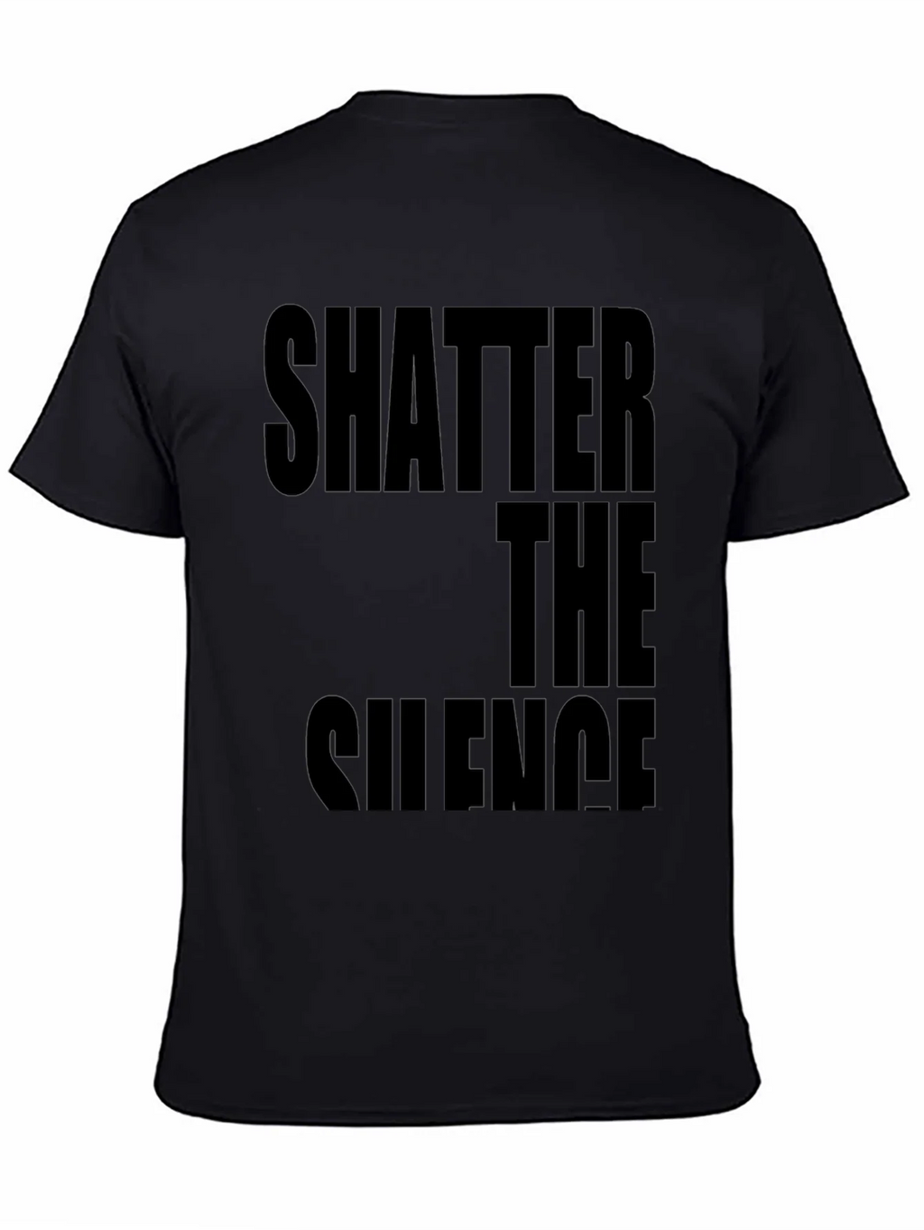 Shatter The Silence Graphic Black T-Shirt product image 7