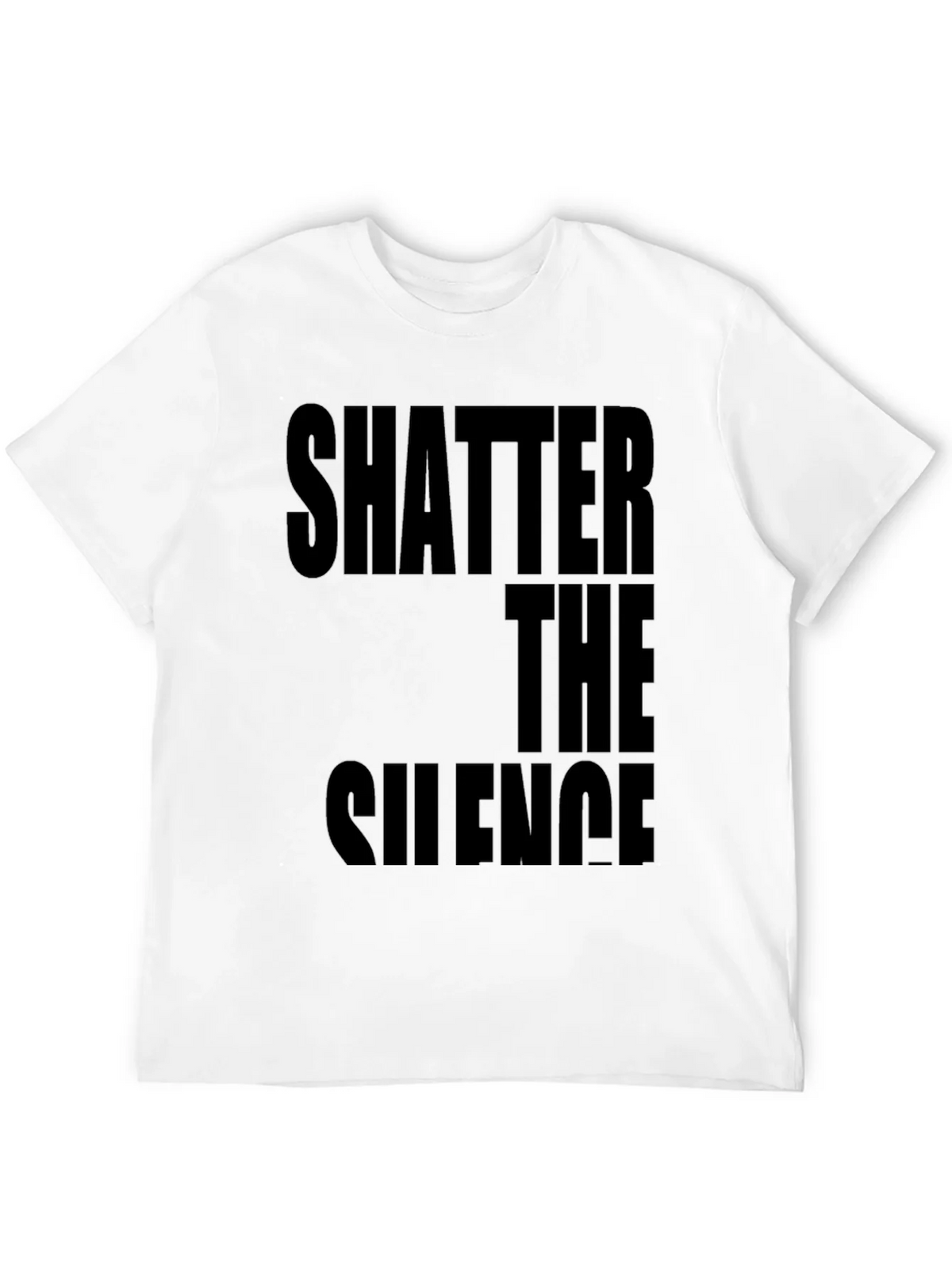 Shatter The Silence Graphic Black T-Shirt product image 3