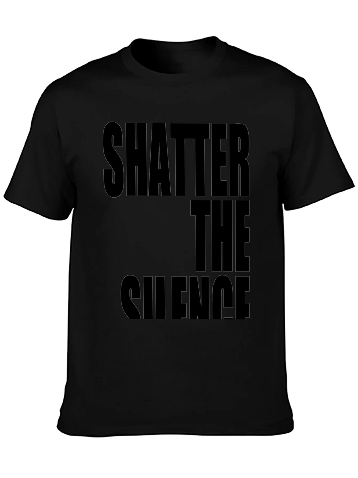 Shatter The Silence Graphic Black T-Shirt product image 6