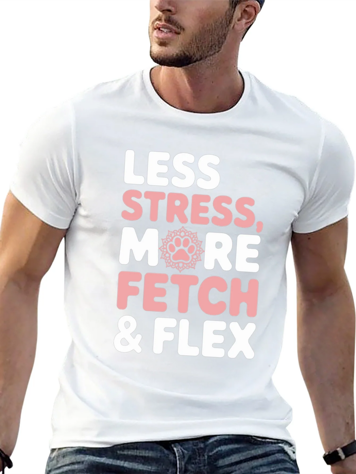 Less Stress More Fetch & Flex Graphic Tee product image 4