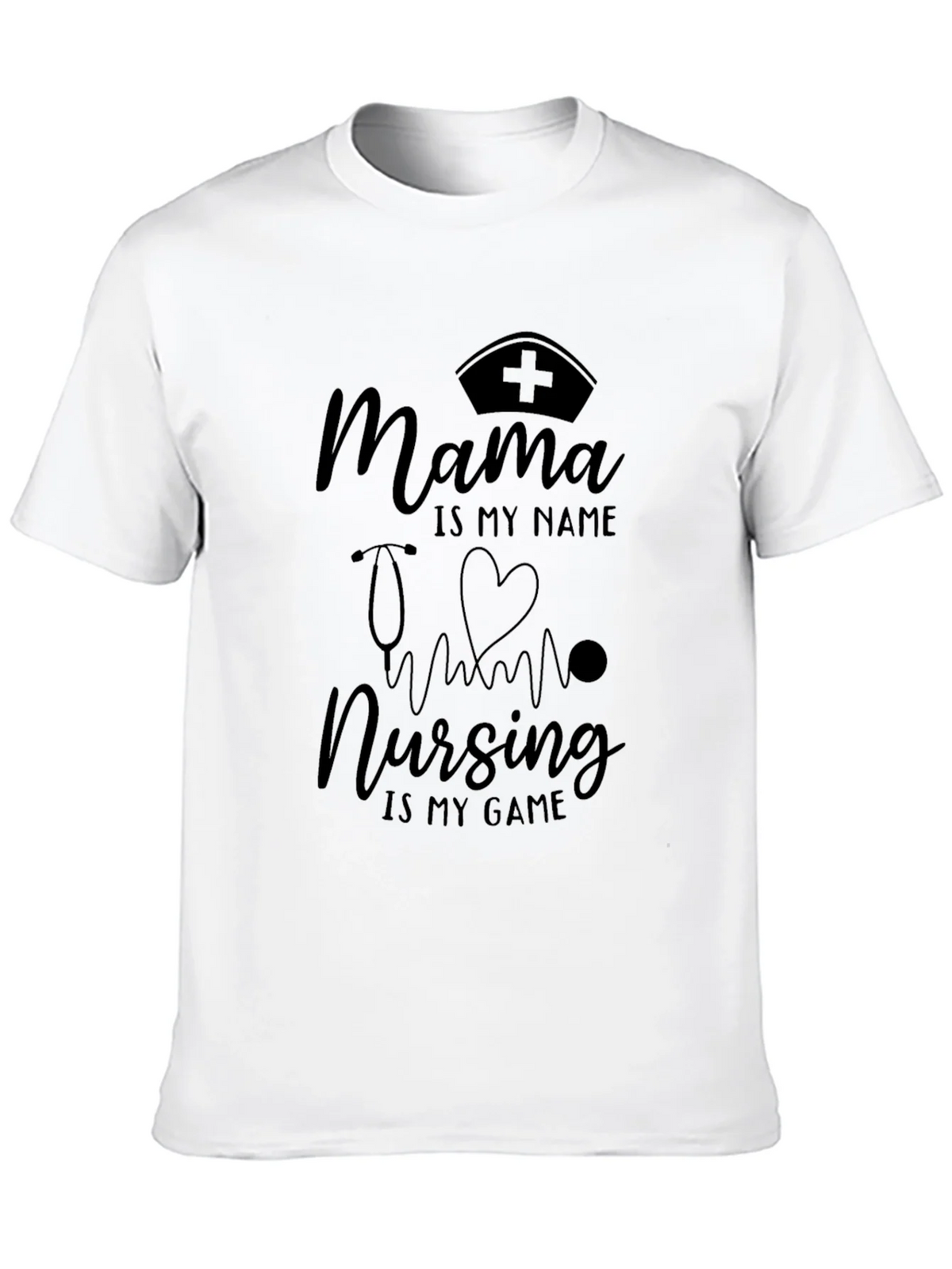 Mama Nursing is My Game Black T-Shirt product image 12