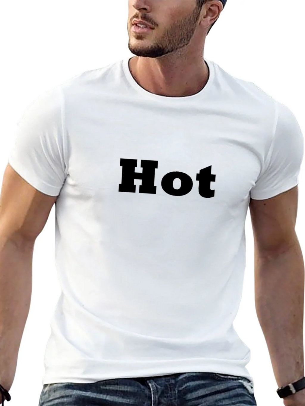 Mens Black Hot Graphic Tee - Stylish Casual Wear product image 4