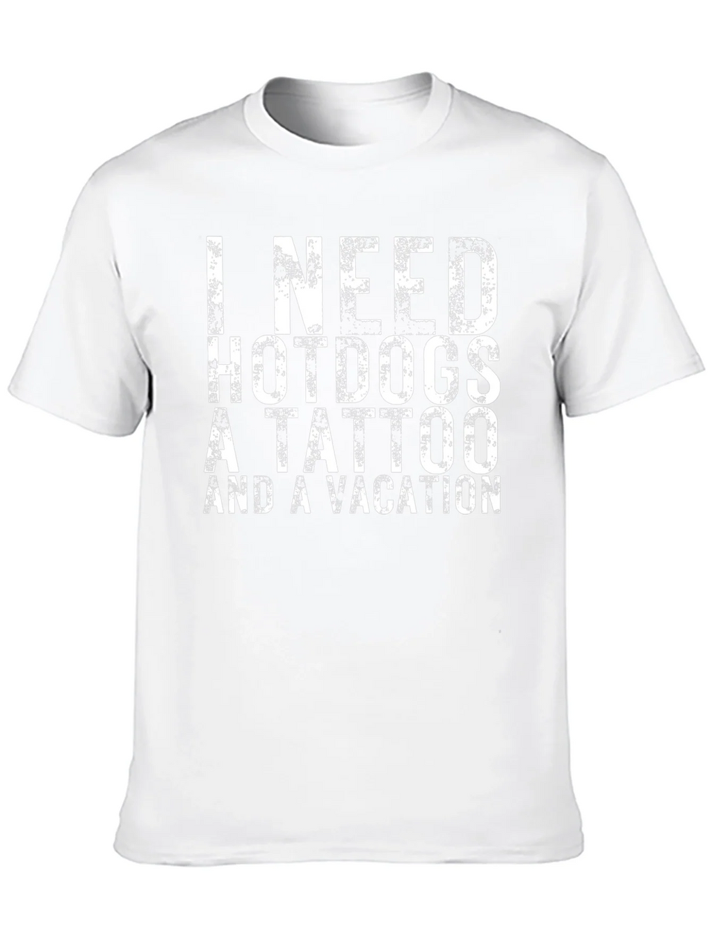 I Need Hotdogs a Tattoo & a Vacation Black T-Shirt product image 12