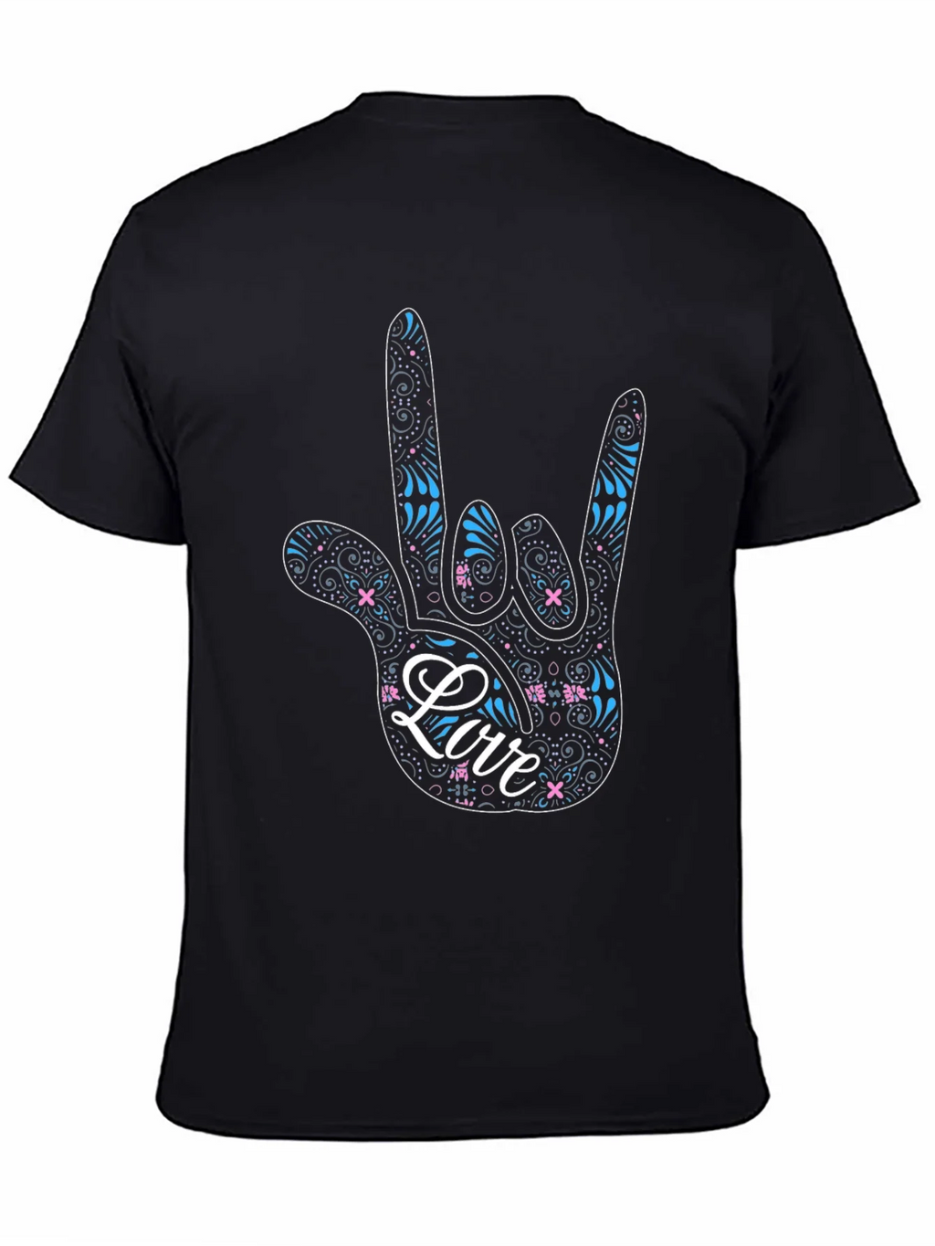 Love Sign Language Graphic Tee - Black product image 7