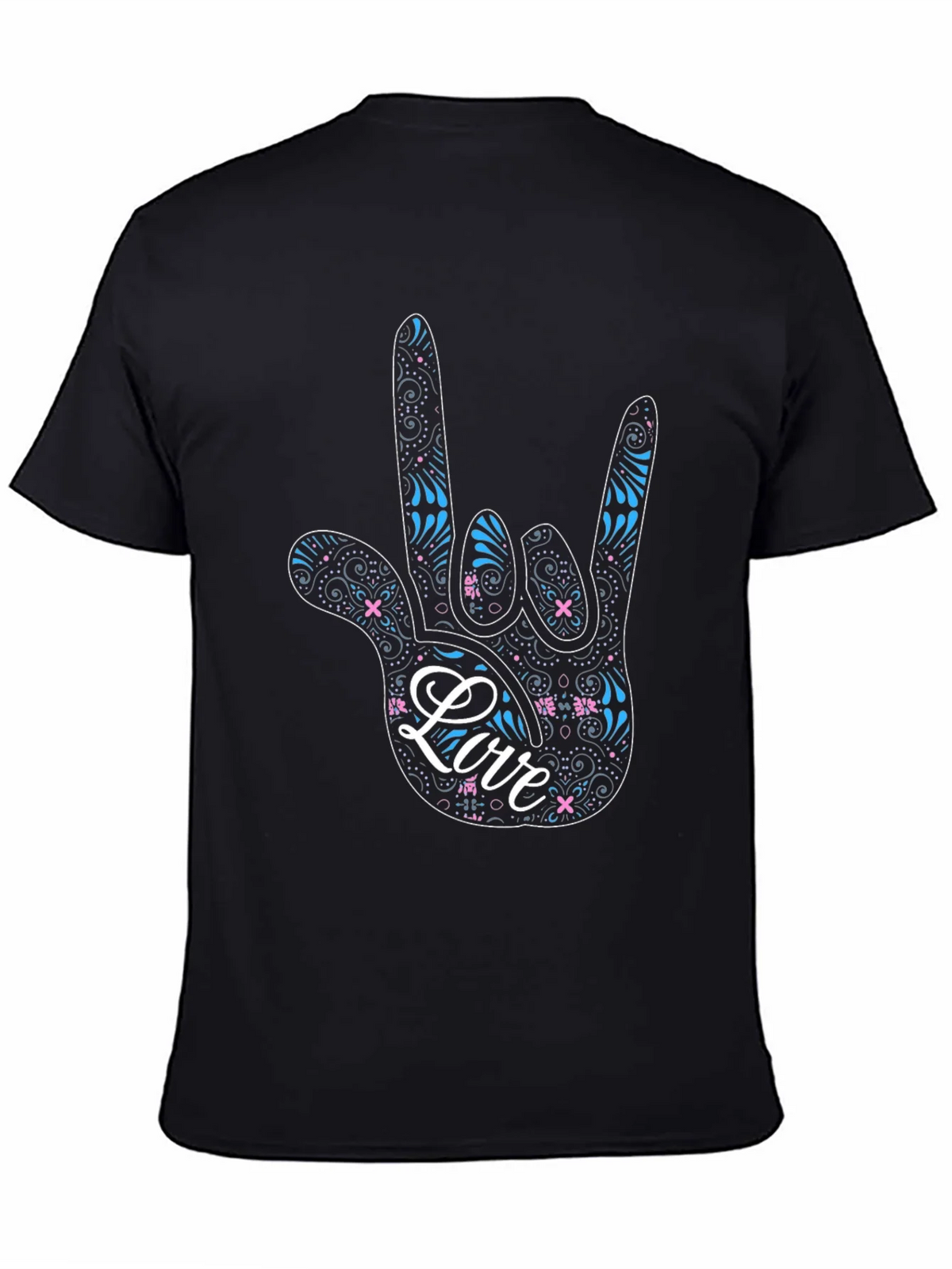 Love Sign Language Graphic Tee - Black product image 7