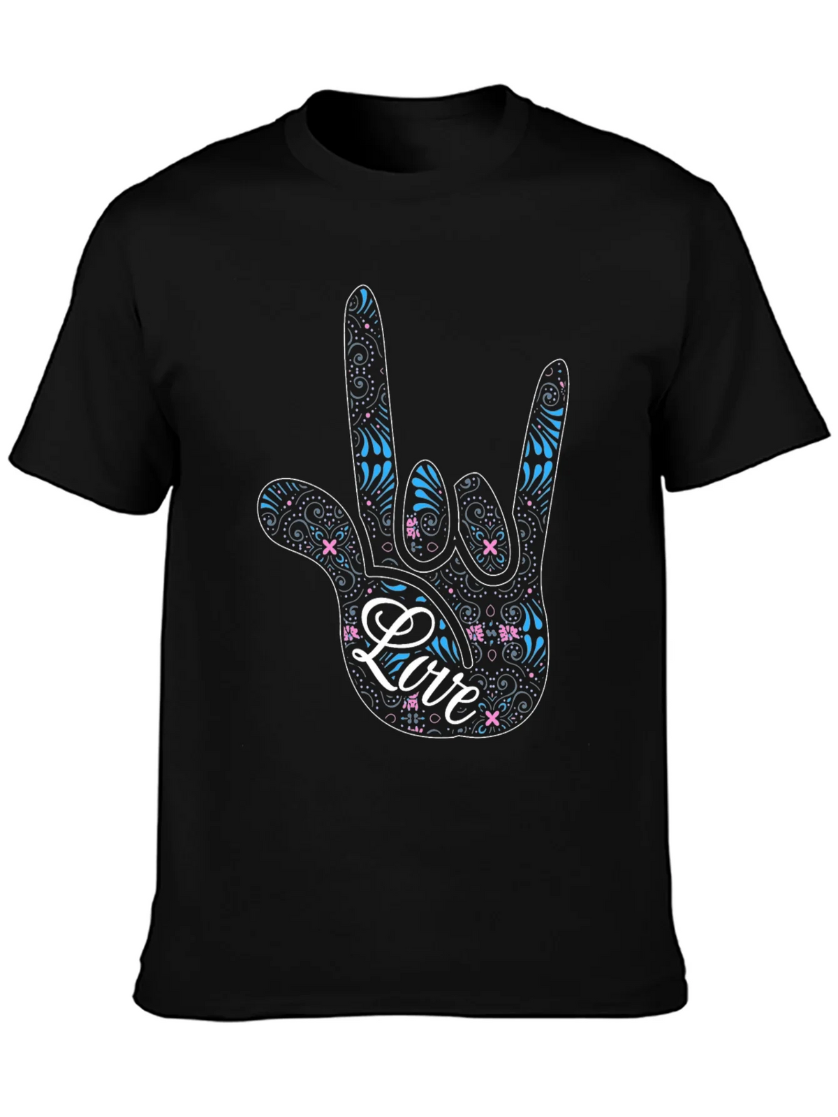 Love Sign Language Graphic Tee - Black product image 6