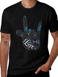 Love Sign Language Graphic Tee - Black product image 1