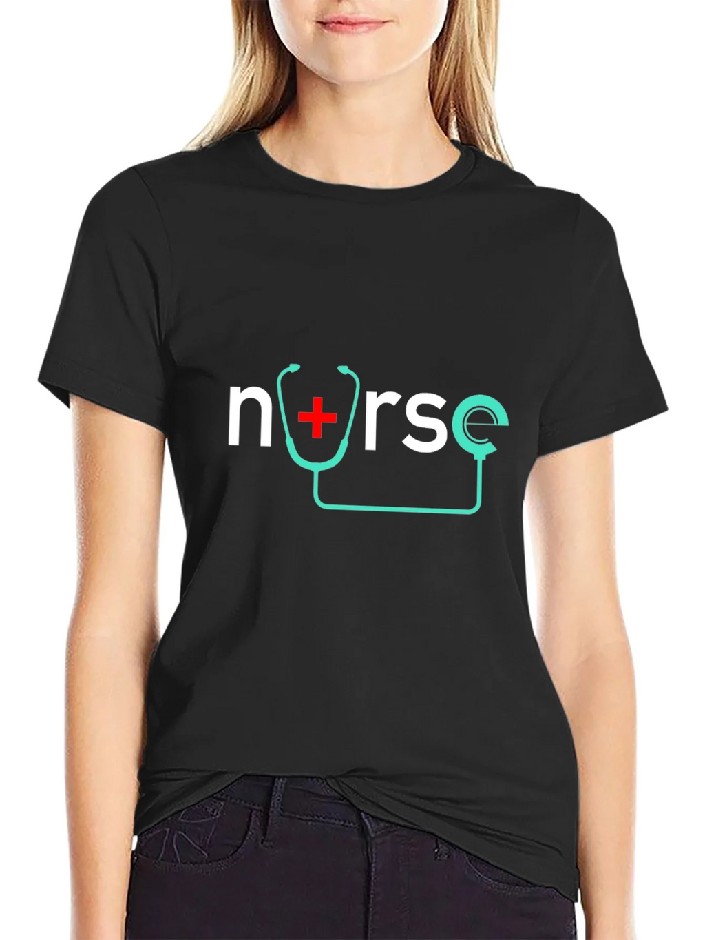 Nurse Stethoscope Graphic T-Shirt product image 5