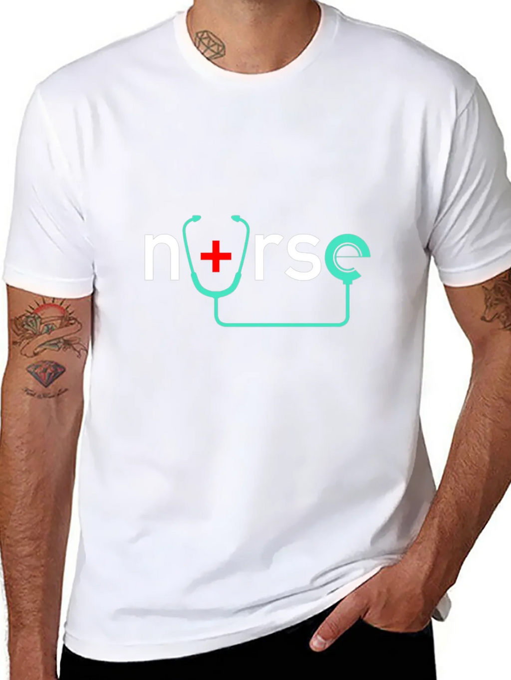 Nurse Stethoscope Graphic T-Shirt product image 10
