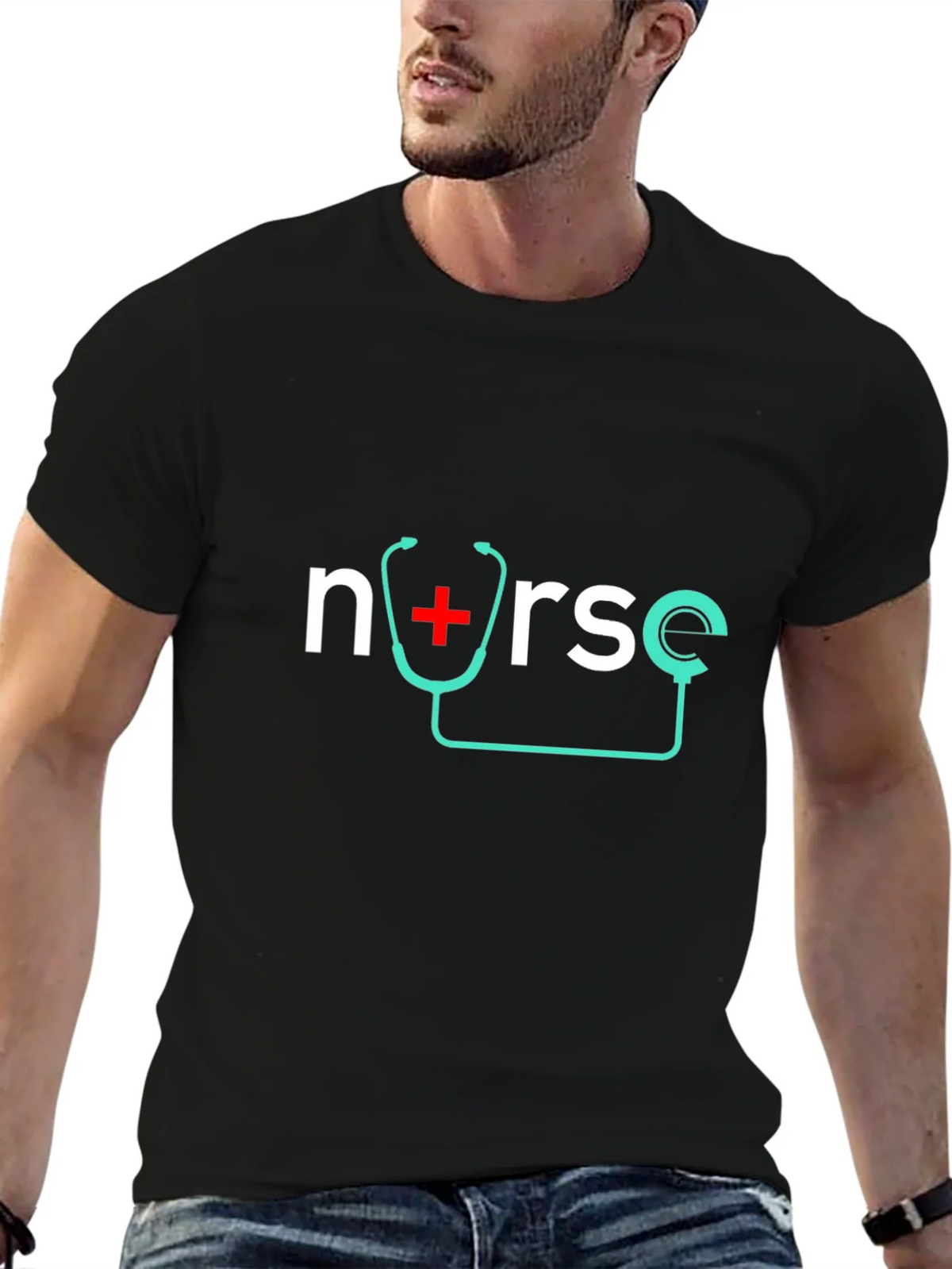 Nurse Stethoscope Graphic T-Shirt product image 9