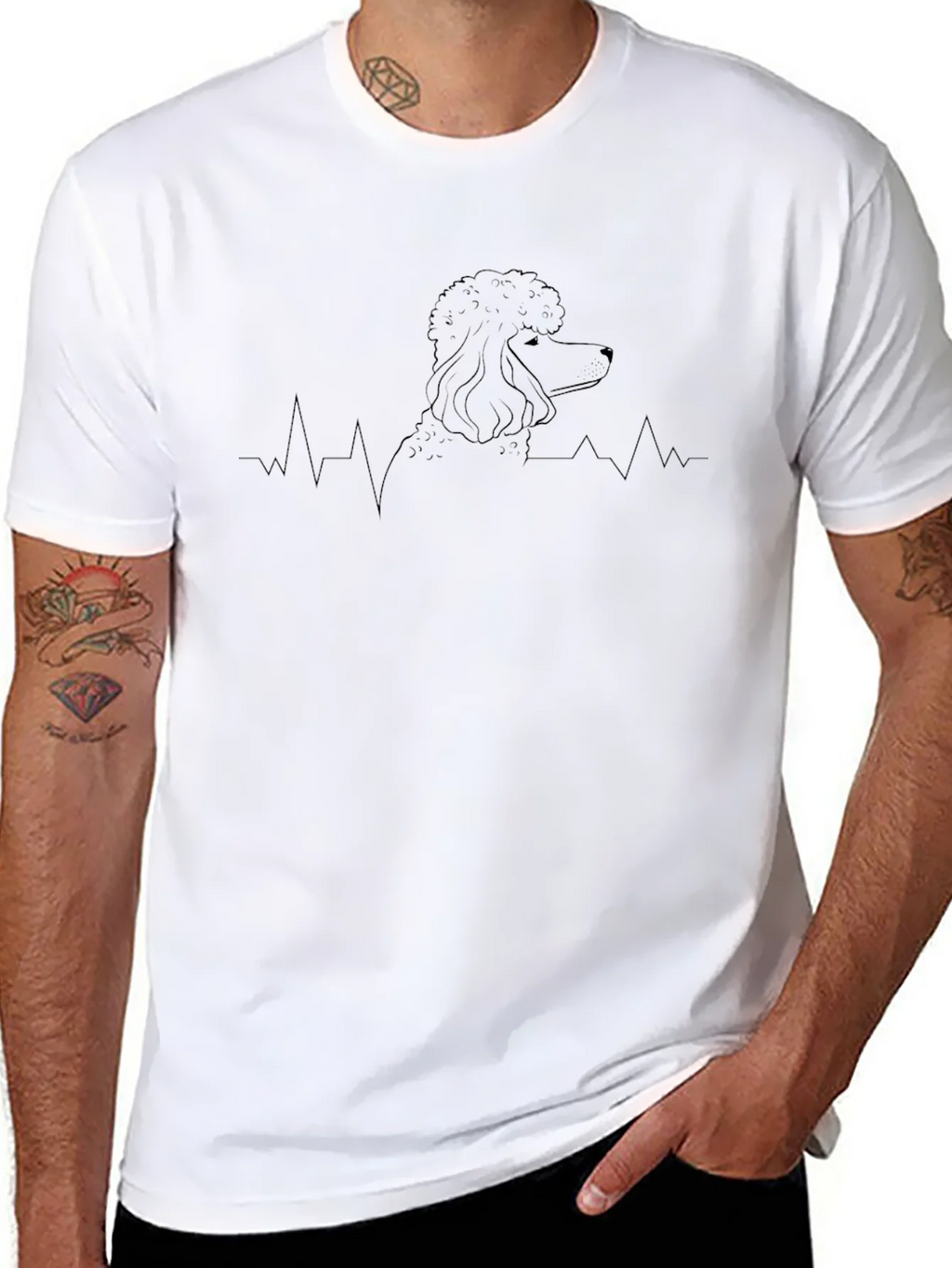 Poodle Heartbeat T-Shirt - Unique Dog Lover Tee product image 10