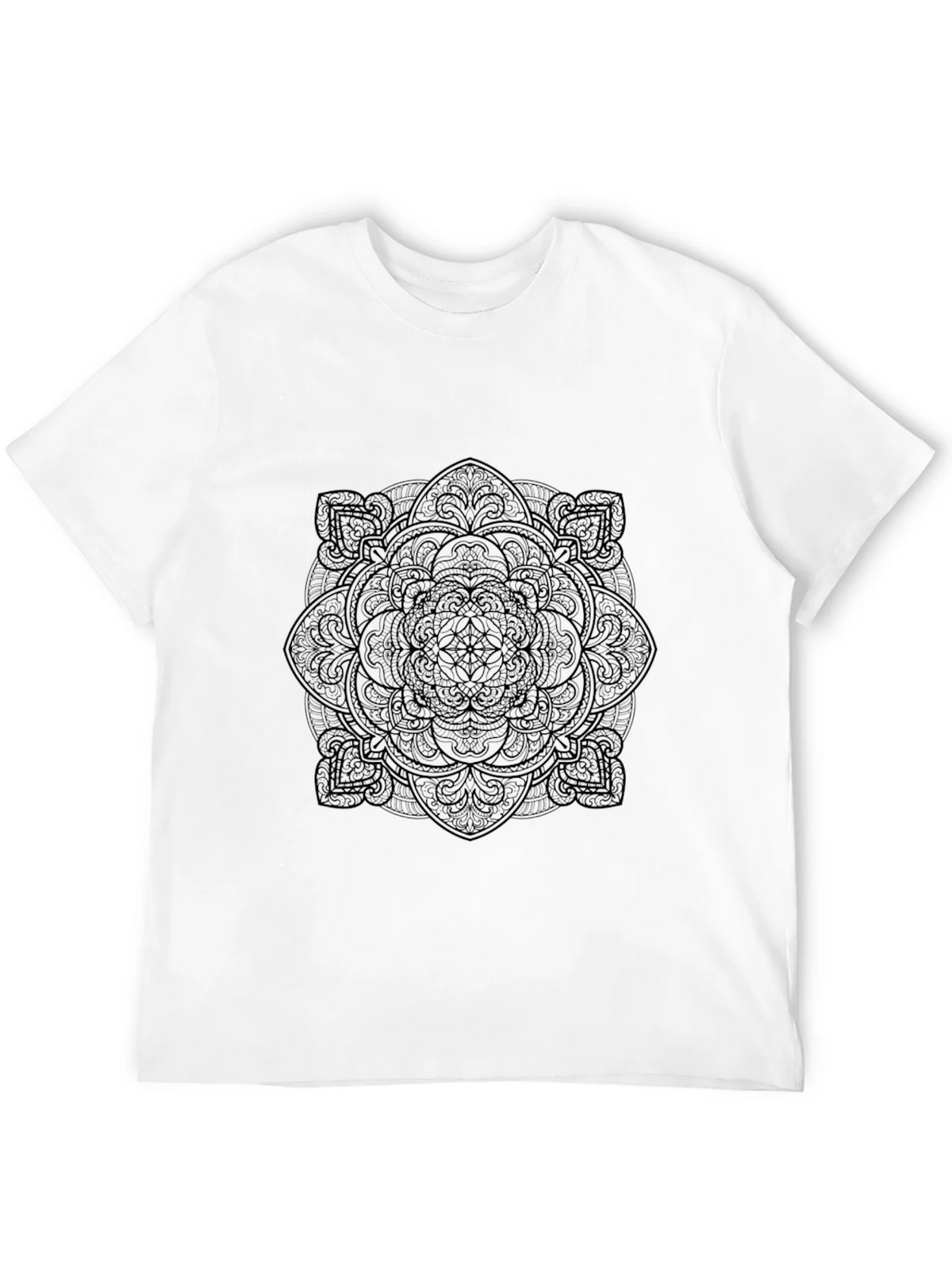Black Mandala Graphic Tee - Stylish & Unique product image 3
