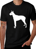 Dog Silhouette Black T-Shirt product image 1