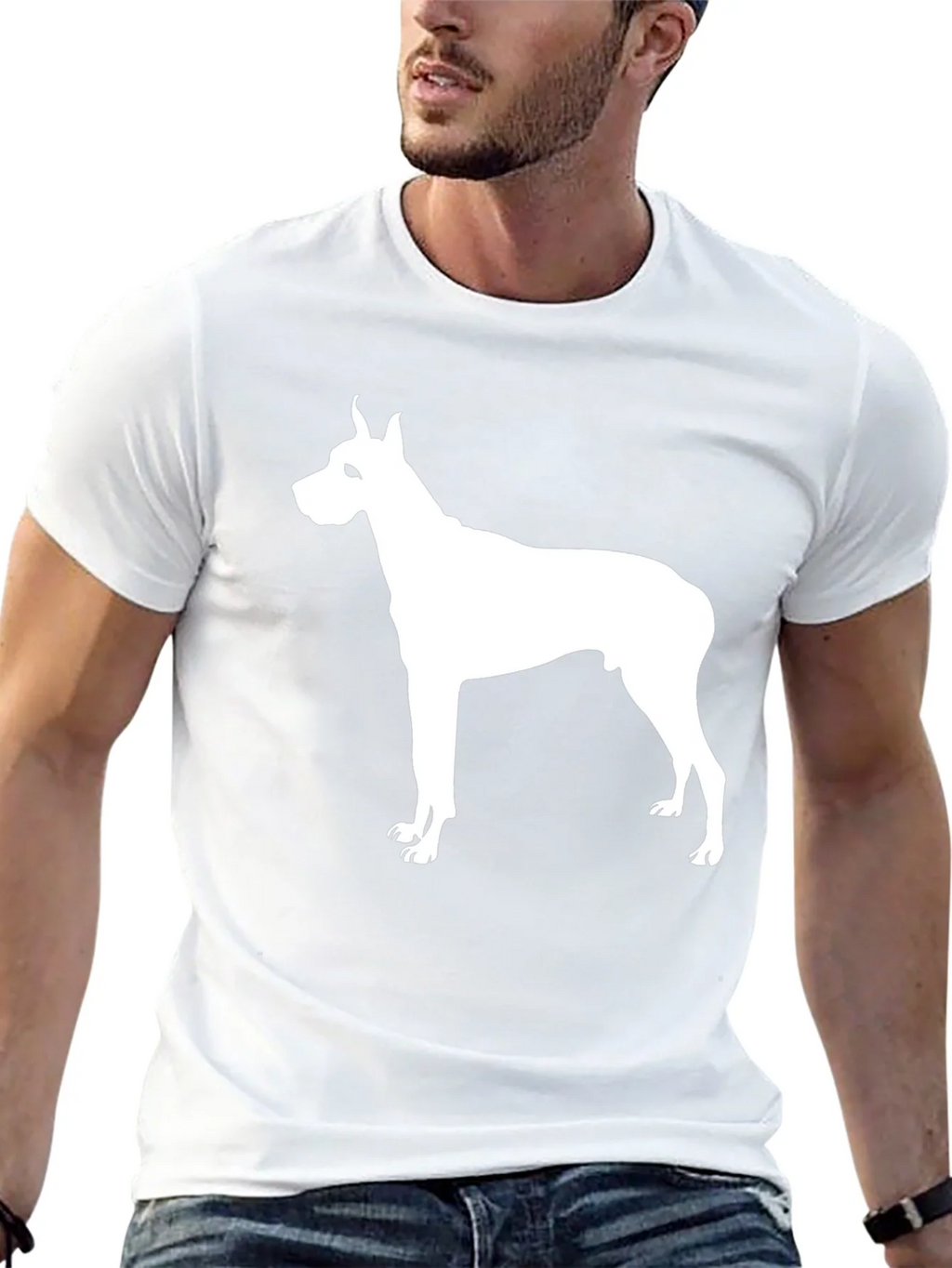 Dog Silhouette Black T-Shirt product image 4