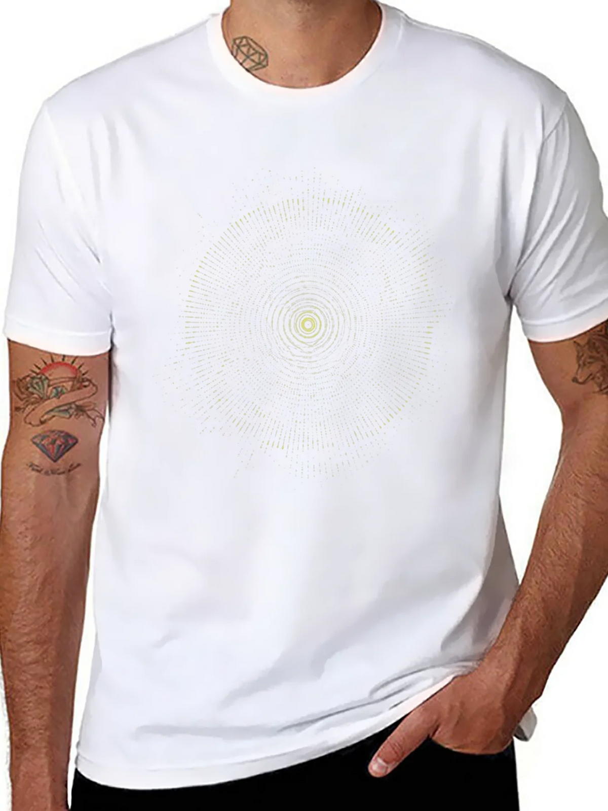 Black Tee with Geometric Circle Design product image 10