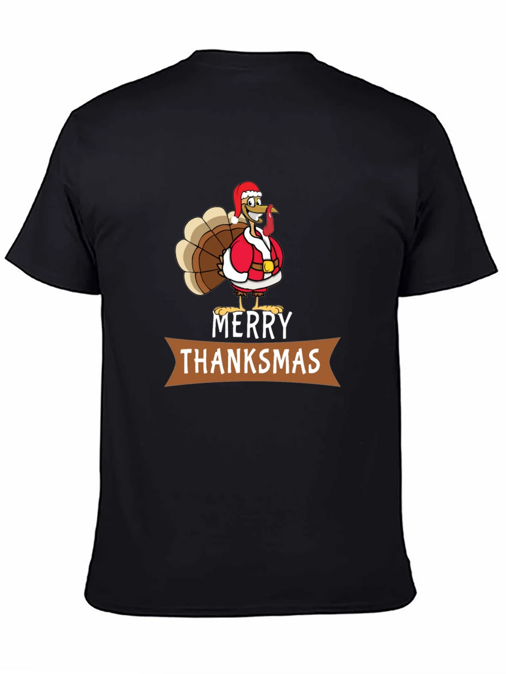 Merry Thanksmas T-Shirt: Festive Turkey Design product image 7