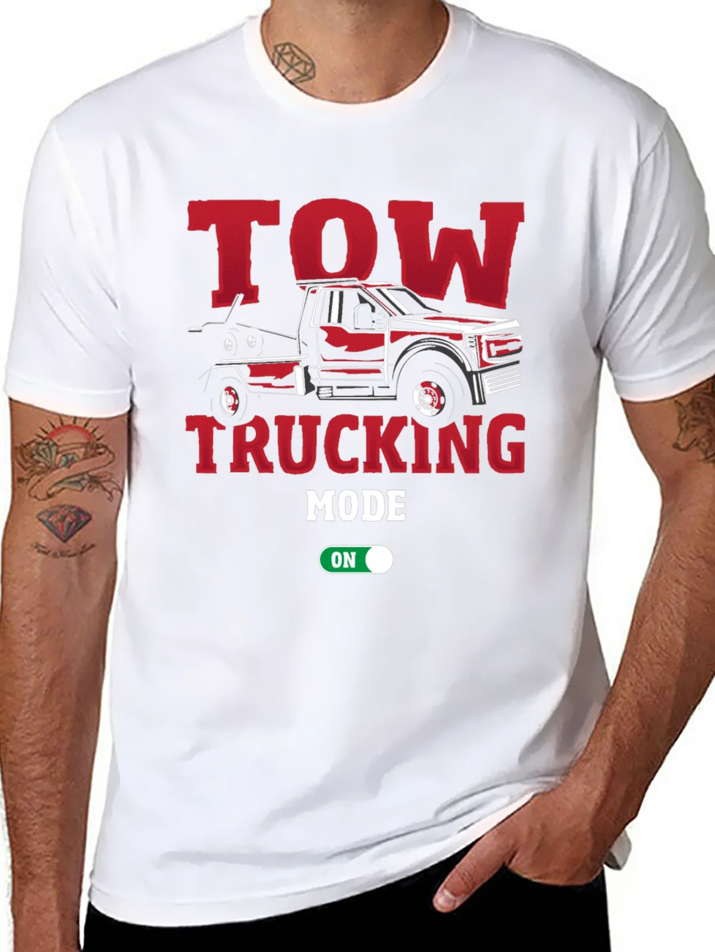 Tow Trucking Mode On T-Shirt product image 10