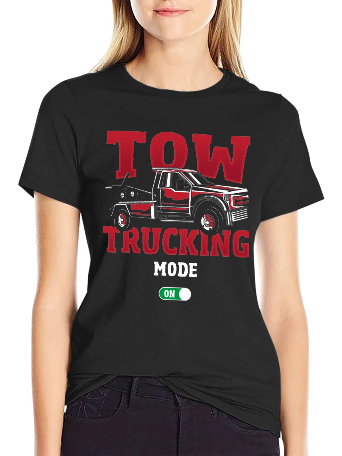 Tow Trucking Mode On T-Shirt product image 5