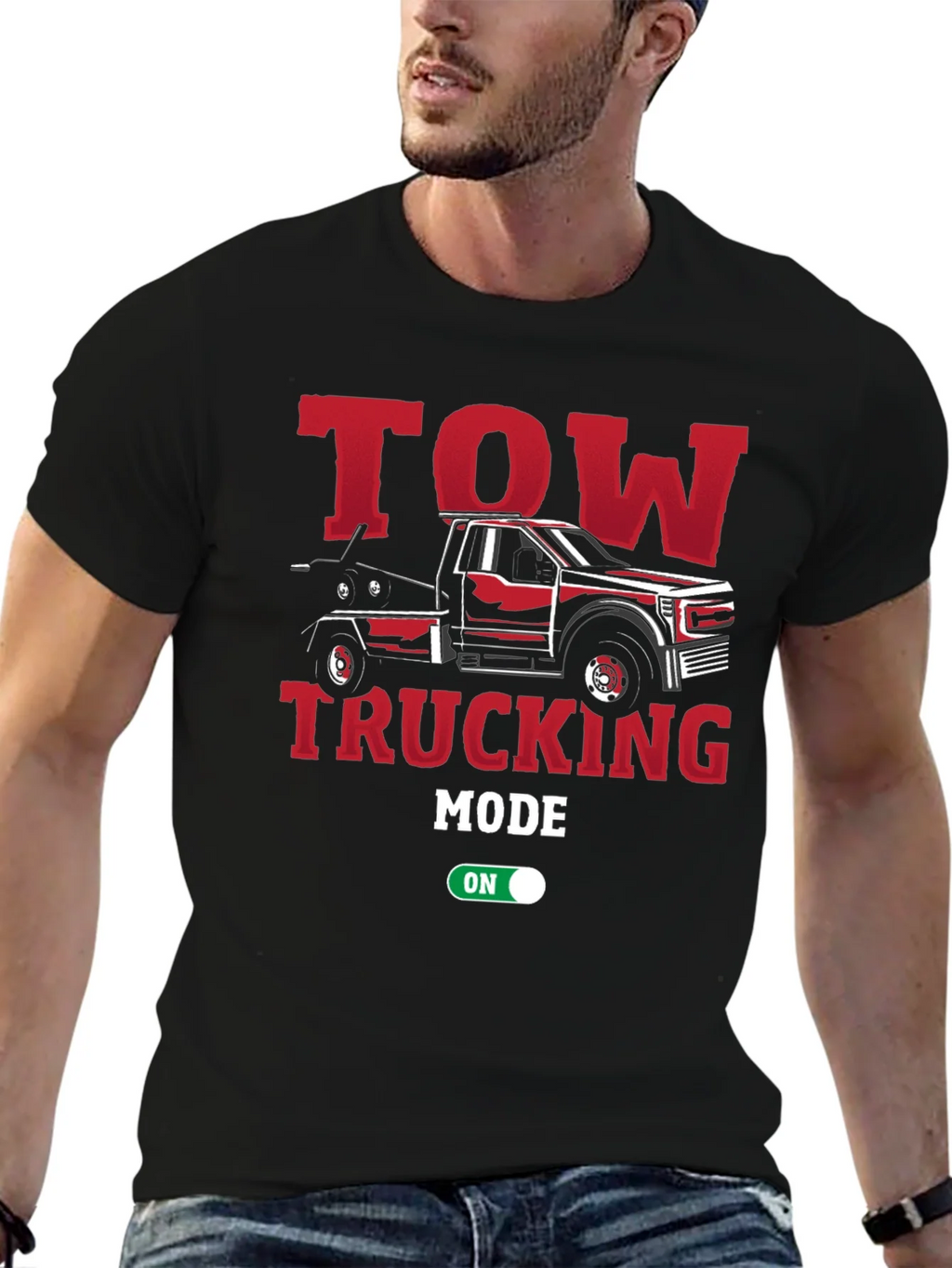 Tow Trucking Mode On T-Shirt product image 9