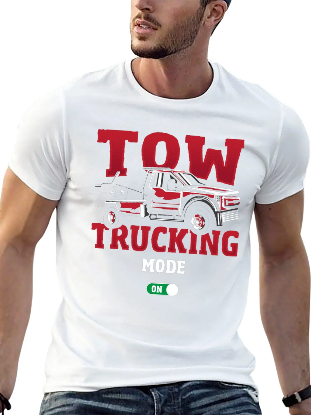 Tow Trucking Mode On T-Shirt product image 4