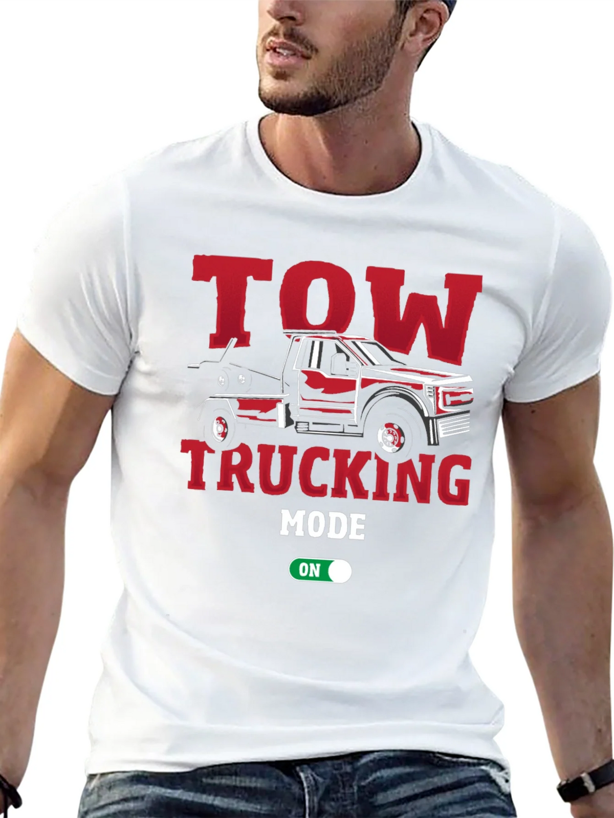 Tow Trucking Mode On T-Shirt product image 4
