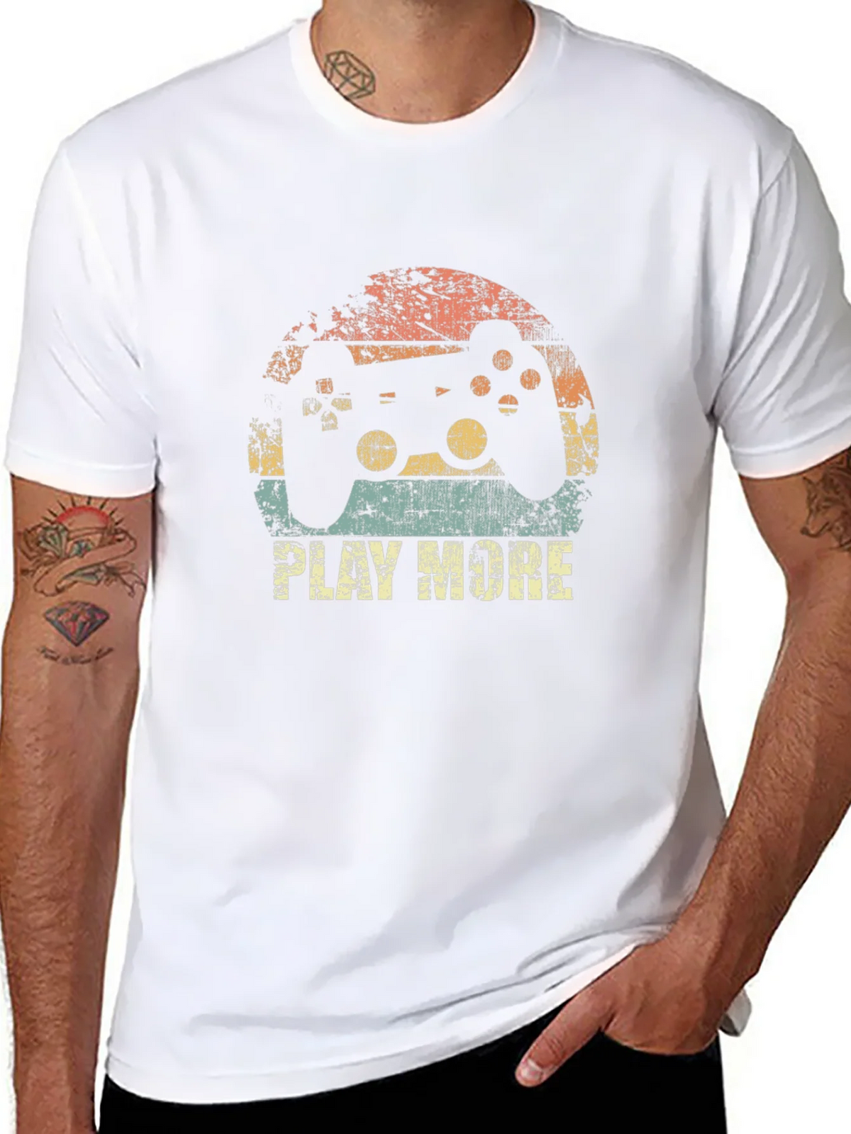 Retro Gamer T-Shirt - Play More Console Tee product image 10