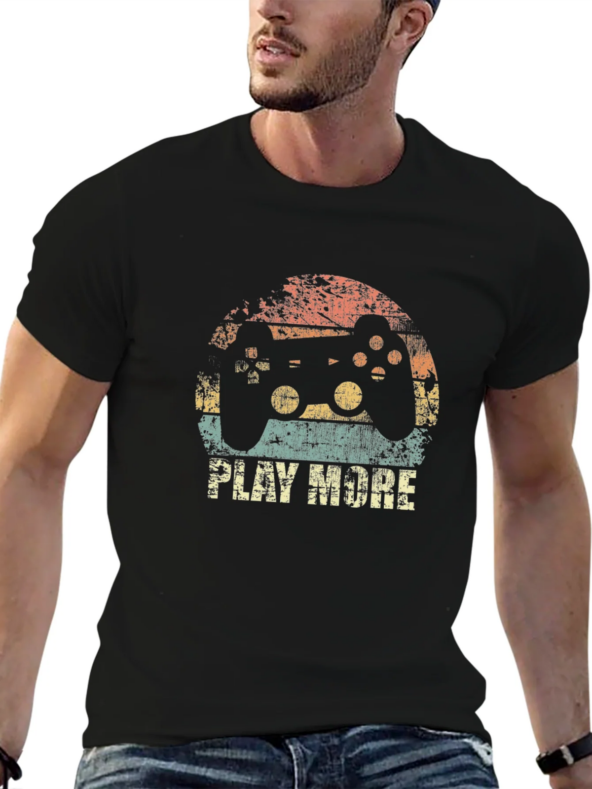 Retro Gamer T-Shirt - Play More Console Tee product image 9